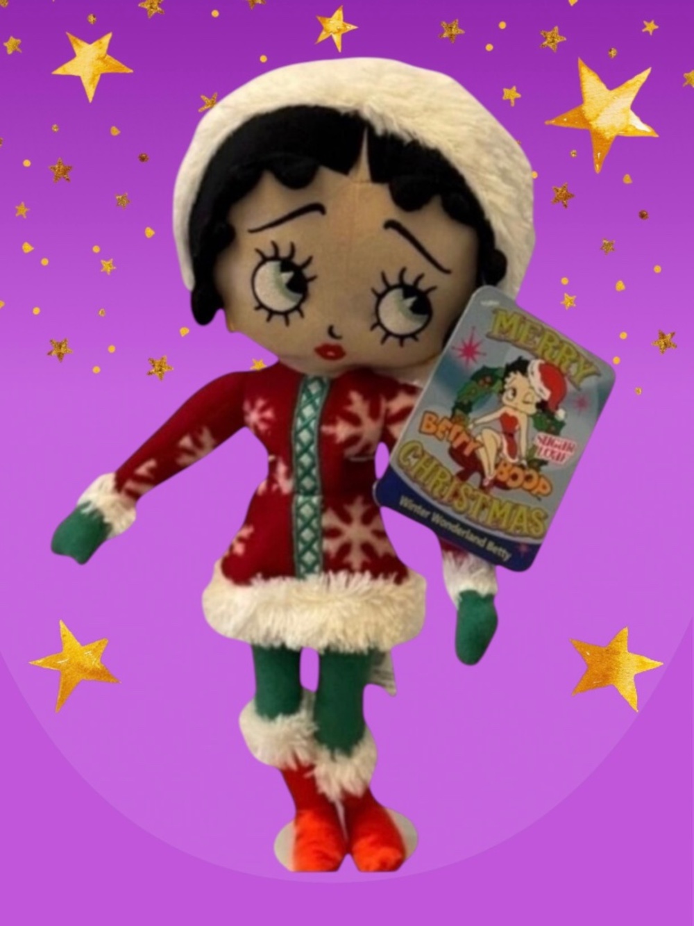 Betty Boop Christmas Winter Wonderland 17 Inch Plush Doll